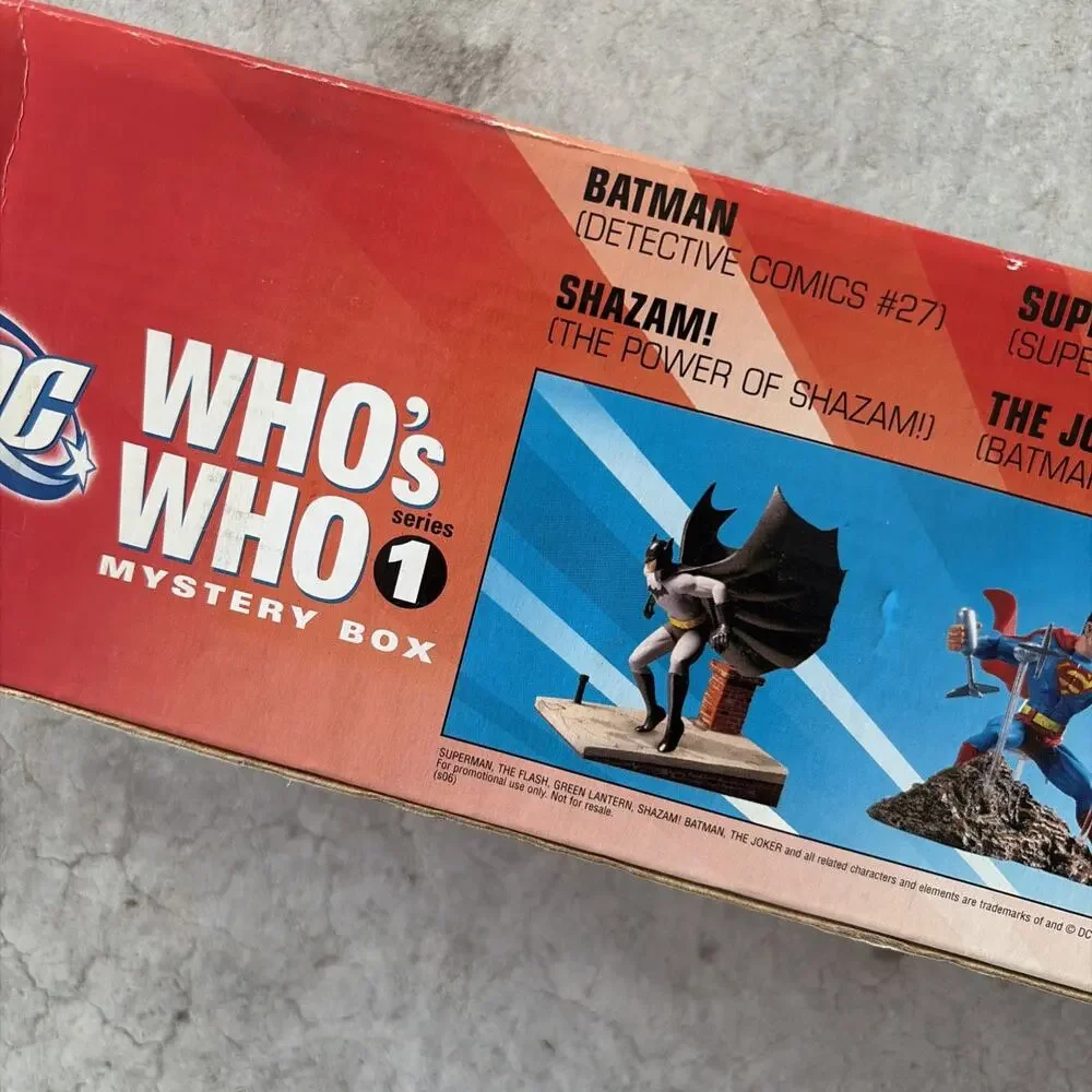 DC Direct WHO'S WHO Mystery Box Series 1 Display Set - 6 Mini-Scenes & Batmobile